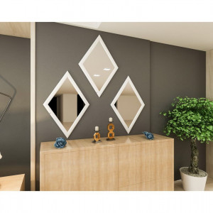 Romb Çərçivəli Ağ