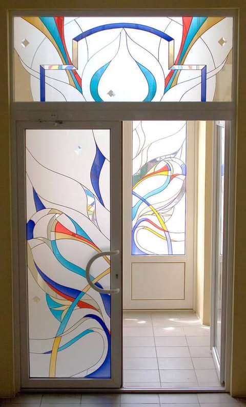 Vitraj Şüşə Nümunəsi 6